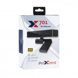 ProXtend X701 4K verkkokamera 8 MP 3840 x 2160 pikseliä USB 2.0 Musta
