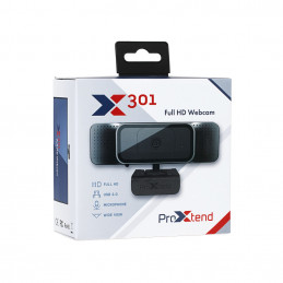 ProXtend X301 Full HD verkkokamera 5 MP 2592 x 1944 pikseliä USB 2.0 Musta