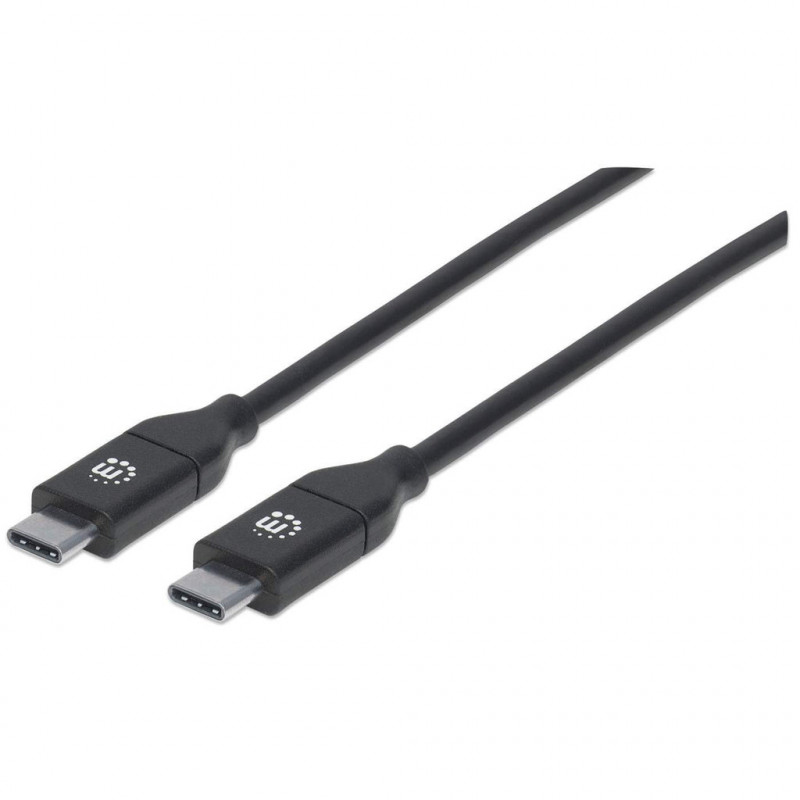 Manhattan 355247 USB-kaapeli 2 m USB 2.0 USB C Musta