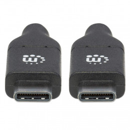 Manhattan 355247 USB-kaapeli 2 m USB 2.0 USB C Musta