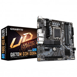 Gigabyte Q670M D3H DDR4 emolevy Intel Q670 LGA 1700 mikro ATX