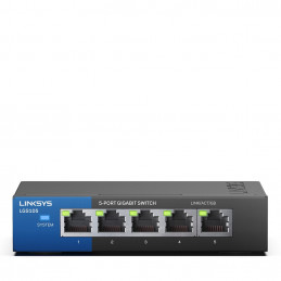 Linksys LGS105 Hallitsematon L2 Gigabit Ethernet (10 100 1000) Musta, Sininen