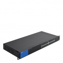 Linksys LGS124P Hallitsematon L2 Gigabit Ethernet (10 100 1000) Power over Ethernet -tuki 1U Musta