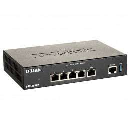 D-Link DSR-250V2 langaton reititin Gigabitti Ethernet Musta