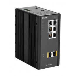 D-Link DIS‑300G‑8PSW Hallittu L2 Gigabit Ethernet (10 100 1000) Power over Ethernet -tuki Musta