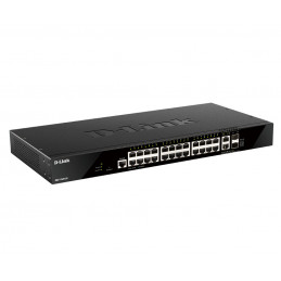 D-Link DGS-1520-28 E verkkokytkin Hallittu L3 10G Ethernet (100 1000 10000) 1U Musta