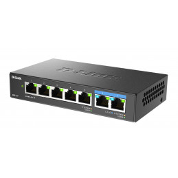 D-Link DMS-107 E verkkokytkin Hallitsematon Gigabit Ethernet (10 100 1000) Musta