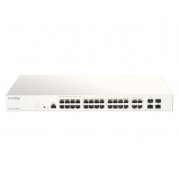 D-Link DBS-2000-28MP E verkkokytkin Hallittu L2 Gigabit Ethernet (10 100 1000) Power over Ethernet -tuki Harmaa