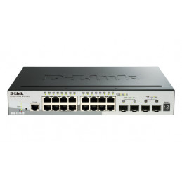D-Link DGS-1510 Hallittu L3 Gigabit Ethernet (10 100 1000) Power over Ethernet -tuki Musta