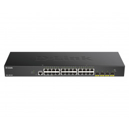 D-Link DGS-1250-28X verkkokytkin Hallittu L3 Gigabit Ethernet (10 100 1000) Musta