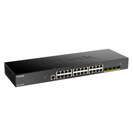 D-Link DGS-1250-28X verkkokytkin Hallittu L3 Gigabit Ethernet (10 100 1000) Musta