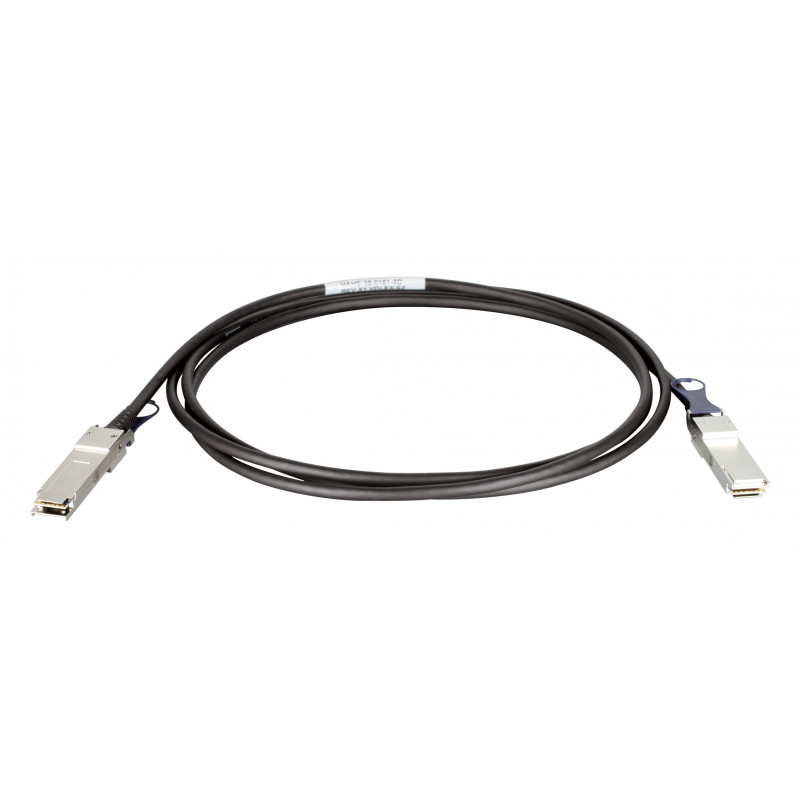 D-Link QSFP+, 1m InfiniBand-kaapeli QSFP+ Musta