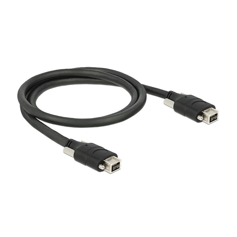 DeLOCK 83591 FireWire-kaapeli 1 m 9-p Musta