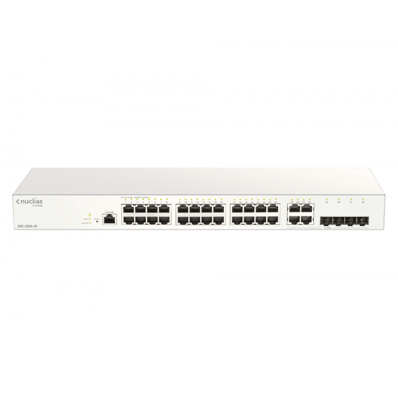 D-Link DBS-2000-28 E verkkokytkin Hallittu L2 Gigabit Ethernet (10 100 1000) Harmaa