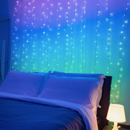 Twinkly Curtain Wi-Fi Bluetooth Musta