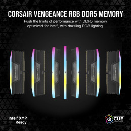 Corsair Vengeance RGB CMH48GX5M2B6000C30 muistimoduuli 48 GB 2 x 24 GB DDR5 6000 MHz