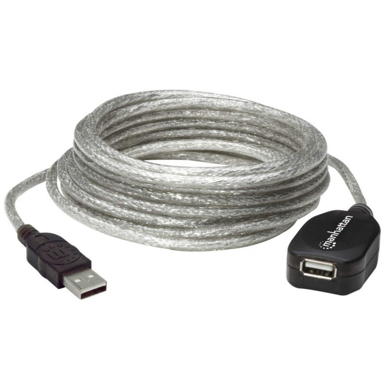 Manhattan 519779 USB-kaapeli 5 m USB 2.0 USB A Hopea