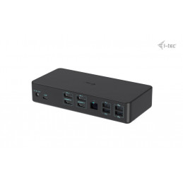 i-tec CADUAL4KDOCKPD2 kannettavien tietokoneiden telakka ja porttitoistin Langallinen USB 3.2 Gen 1 (3.1 Gen 1) Type-C Musta