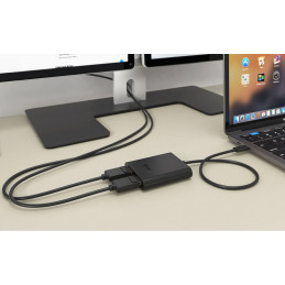 i-tec C31DUAL4K60DP USB grafiikka-adapteri 7680 x 4320 pikseliä Musta