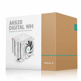 DeepCool AK620 Digital WH Suoritin Ilmanjäähdytin 12 cm Valkoinen 1 kpl