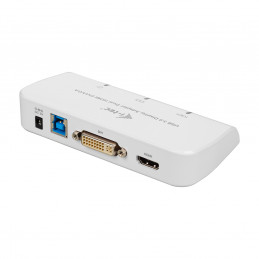 i-tec Advance U3DUALADA USB grafiikka-adapteri 2048 x 1152 pikseliä Valkoinen