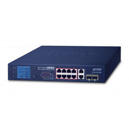 PLANET FGSD-1022VHP verkkokytkin Hallitsematon L2 Fast Ethernet (10 100) Power over Ethernet -tuki 1U Sininen