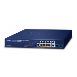 PLANET GS-5220-8UP2T2X verkkokytkin Hallittu L3 Gigabit Ethernet (10 100 1000) Power over Ethernet -tuki 1U Sininen