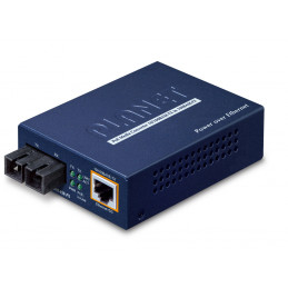 PLANET IEEE802.3af PoE 10 100Base-TX verkon mediamuunnin 100 Mbit s 1310 nm Monitila Sininen