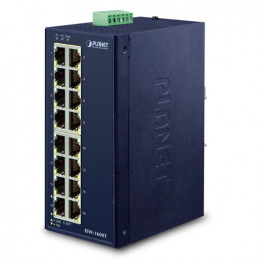 PLANET ISW-1600T verkkokytkin Hallitsematon Fast Ethernet (10 100) Sininen