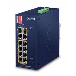 PLANET IFGS-1022HPT verkkokytkin Hallitsematon Fast Ethernet (10 100) Power over Ethernet -tuki Sininen