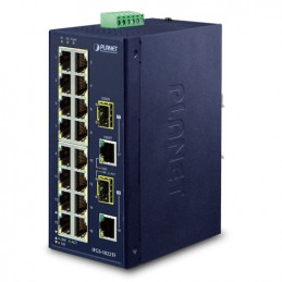 PLANET IFGS-1822TF verkkokytkin Hallitsematon Fast Ethernet (10 100) Sininen