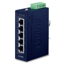 PLANET IGS-500T verkkokytkin Hallitsematon Gigabit Ethernet (10 100 1000) Sininen
