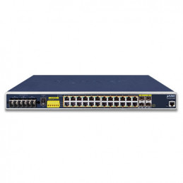PLANET IGS-6325-24P4S verkkokytkin Hallittu L3 Gigabit Ethernet (10 100 1000) Power over Ethernet -tuki 1U Sininen