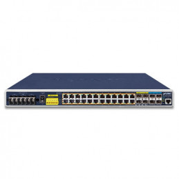 PLANET IGS-6325-24P4X verkkokytkin Hallittu L3 Gigabit Ethernet (10 100 1000) Power over Ethernet -tuki 1U Musta, Sininen