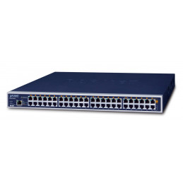 PLANET 24-Port Gigabit 60W Ultra Gigabit Ethernet (10 100 1000) Power over Ethernet -tuki Sininen