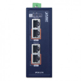 PLANET IPOE-270 verkkokytkin Power over Ethernet -tuki Sininen