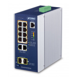 PLANET IGS-4215-8UP2T2S verkkokytkin Hallittu L2 L4 Gigabit Ethernet (10 100 1000) Power over Ethernet -tuki Alumiini, Sininen