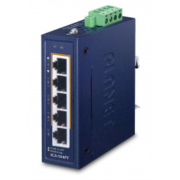 PLANET 10 100 1000T 802.3at PoE + Hallitsematon Gigabit Ethernet (10 100 1000) Power over Ethernet -tuki Sininen