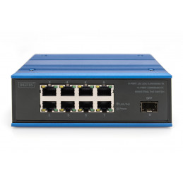 Digitus DN-651137 verkkokytkin Hallitsematon Gigabit Ethernet (10 100 1000) Power over Ethernet -tuki Musta, Sininen