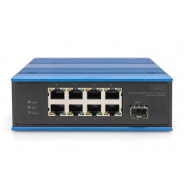 Digitus DN-651133 verkkokytkin Hallitsematon Fast Ethernet (10 100) Power over Ethernet -tuki Musta, Sininen