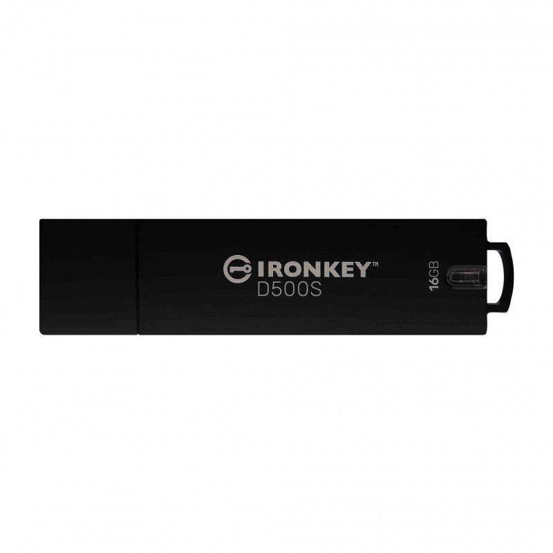 Kingston Technology IronKey D500S USB-muisti 16 GB USB A-tyyppi 3.2 Gen 1 (3.1 Gen 1) Musta