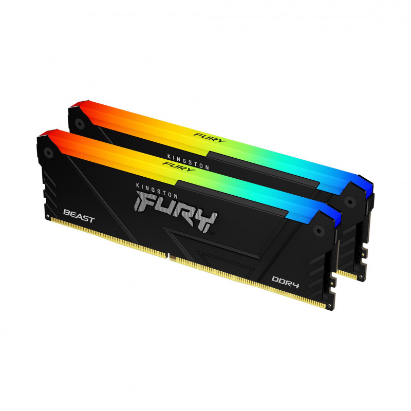 Kingston Technology FURY Beast RGB muistimoduuli 32 GB 2 x 16 GB DDR4 3200 MHz