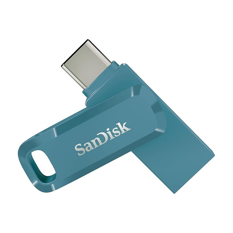SanDisk Ultra Dual Drive Go USB 128GB USB-muisti USB Type-A   USB Type-C 3.2 Gen 1 (3.1 Gen 1) Sininen