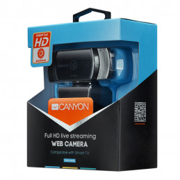 Canyon CNS-CWC5 verkkokamera 2 MP 1920 x 1080 pikseliä USB Musta