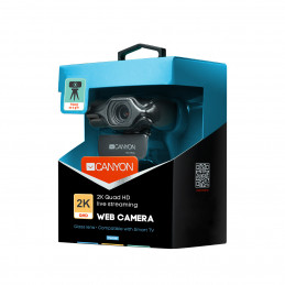 Canyon CNS-CWC6N verkkokamera 3,2 MP 2048 x 1536 pikseliä USB 2.0 Musta