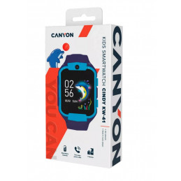 Canyon CNE-KW41BL Äly- ja urheilukello Digitaalinen Kosketusnäyttö 4G Sininen
