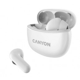 Canyon CNS-TWS5W kuulokkeet ja kuulokemikrofoni Langaton In-ear Puhelut Musiikki Urheilu Päivittäinen USB Type-C Bluetooth