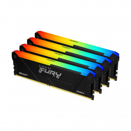 Kingston Technology FURY Beast RGB muistimoduuli 128 GB 4 x 32 GB DDR4 3200 MHz