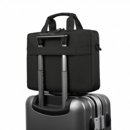 Gearlab GLB201610 laukku kannettavalle tietokoneelle 35,8 cm (14.1") Päältä avattava laukku Musta