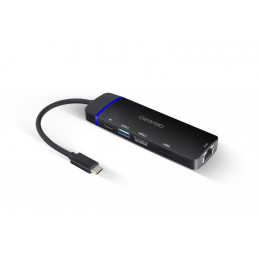 Gearlab GLB235420 kannettavien tietokoneiden telakka ja porttitoistin USB 3.2 Gen 1 (3.1 Gen 1) Type-C Musta